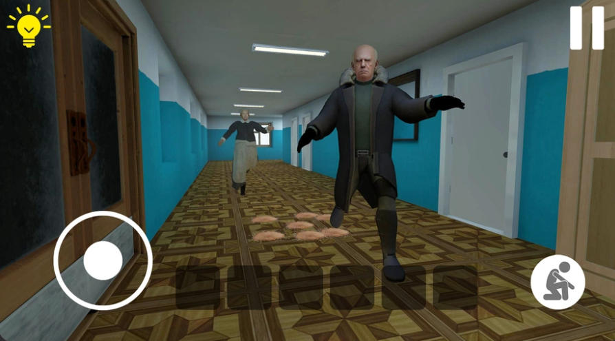 Boy Escape from School Runaway corridor chase