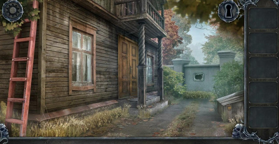 Escape The Ghost Town abandoned city puzzle scene