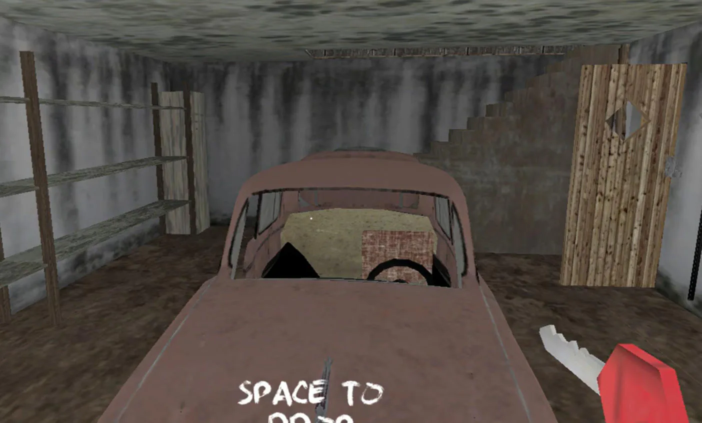 Granny Original garage car escape route