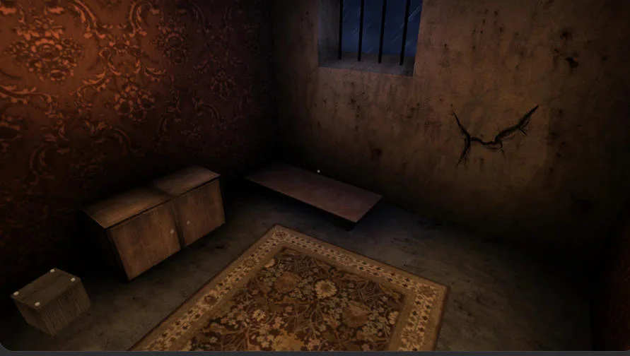 Granny - Prison Escape high-security prison hallway