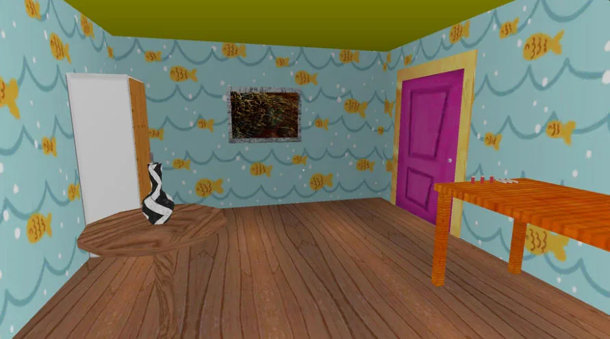 Granny Sponge Bob dark house escape room