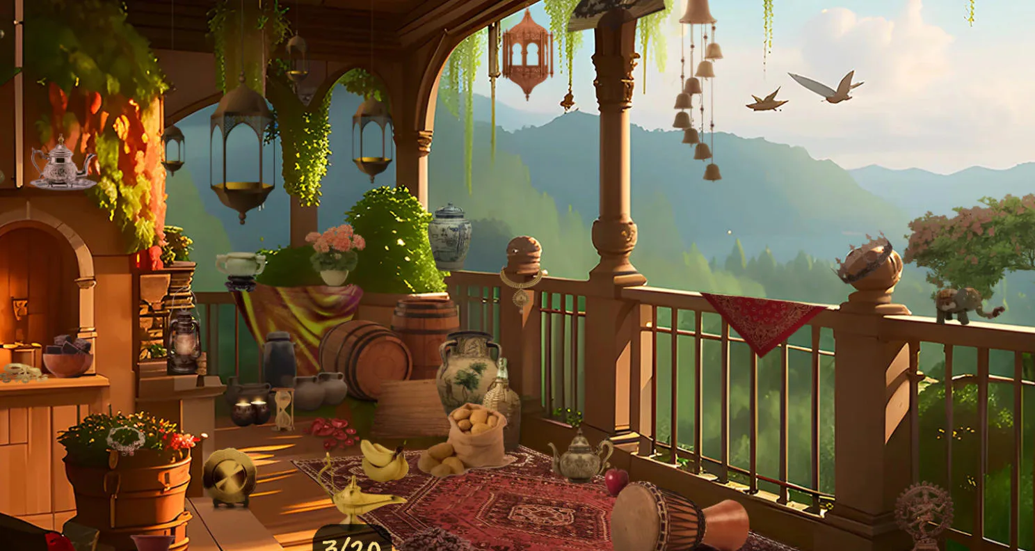 Hidden Objects Island Secrets Puzzle
