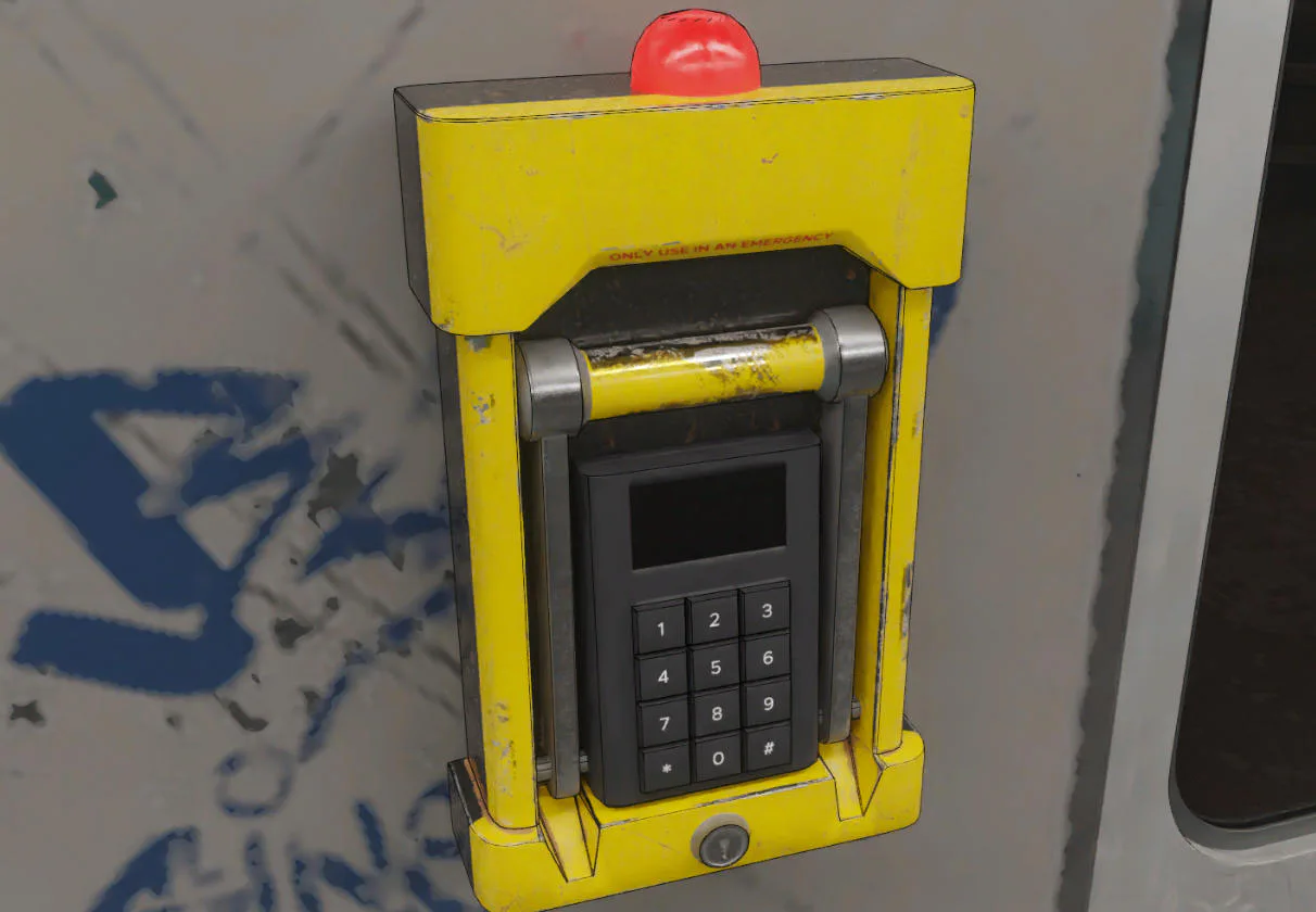 Emergency keypad puzzle in Metro Escape