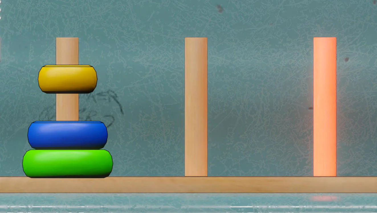 Colored handle pattern puzzle in Metro Escape