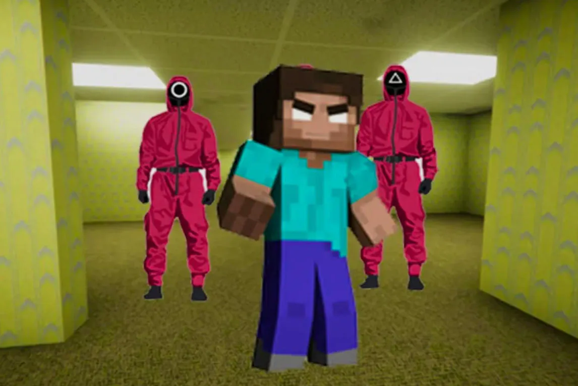 Minecraft Backrooms Squid Game Escape 2 - Five-Minute Escape Challenge screenshot 2