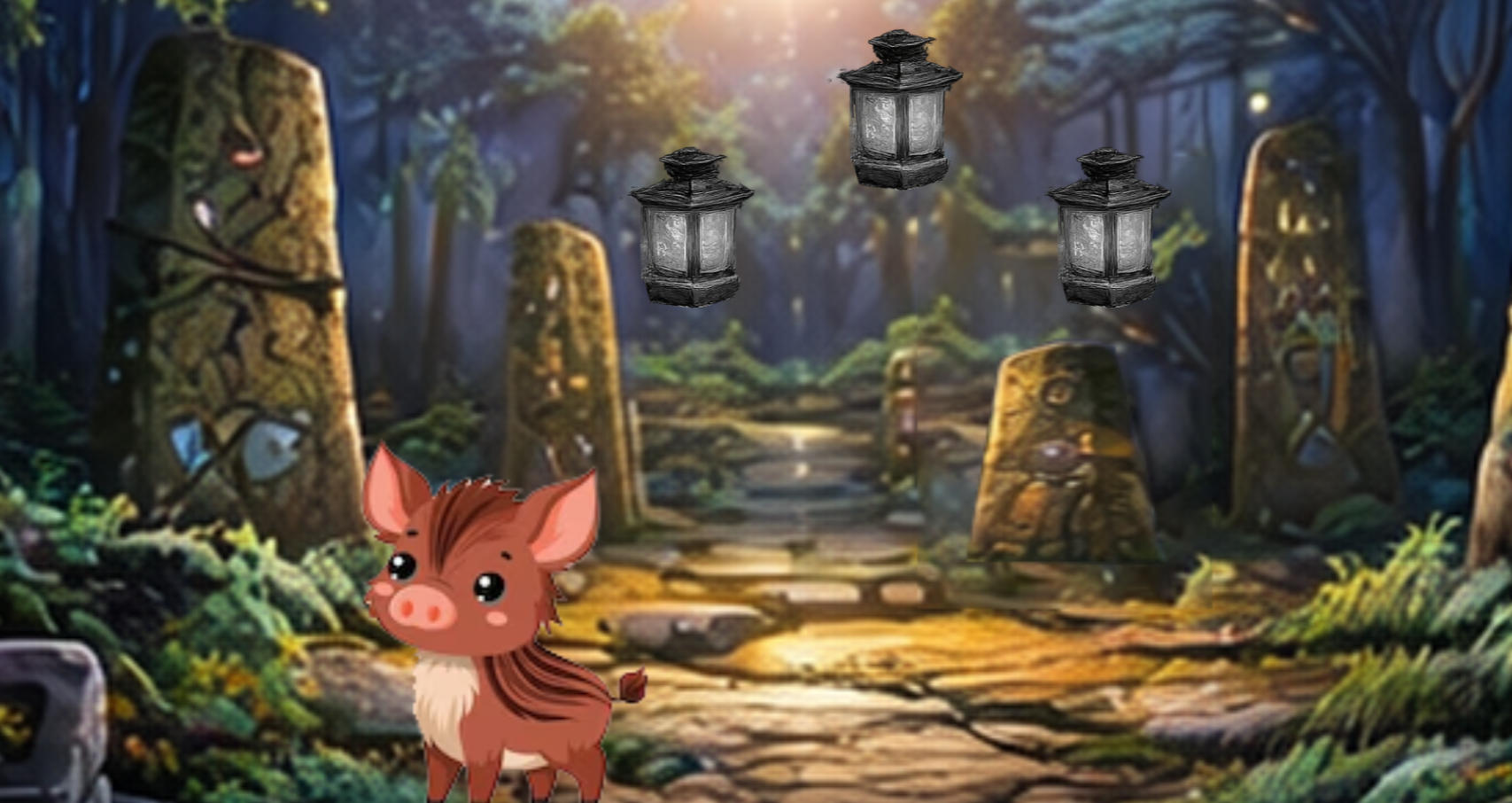 Play Moonlit Forest Puzzle Escape online