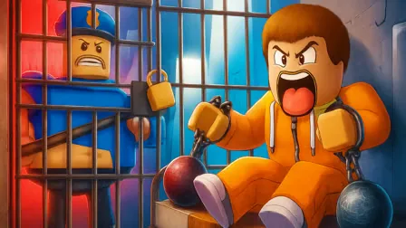 Obby Prison Barry Escape gameplay