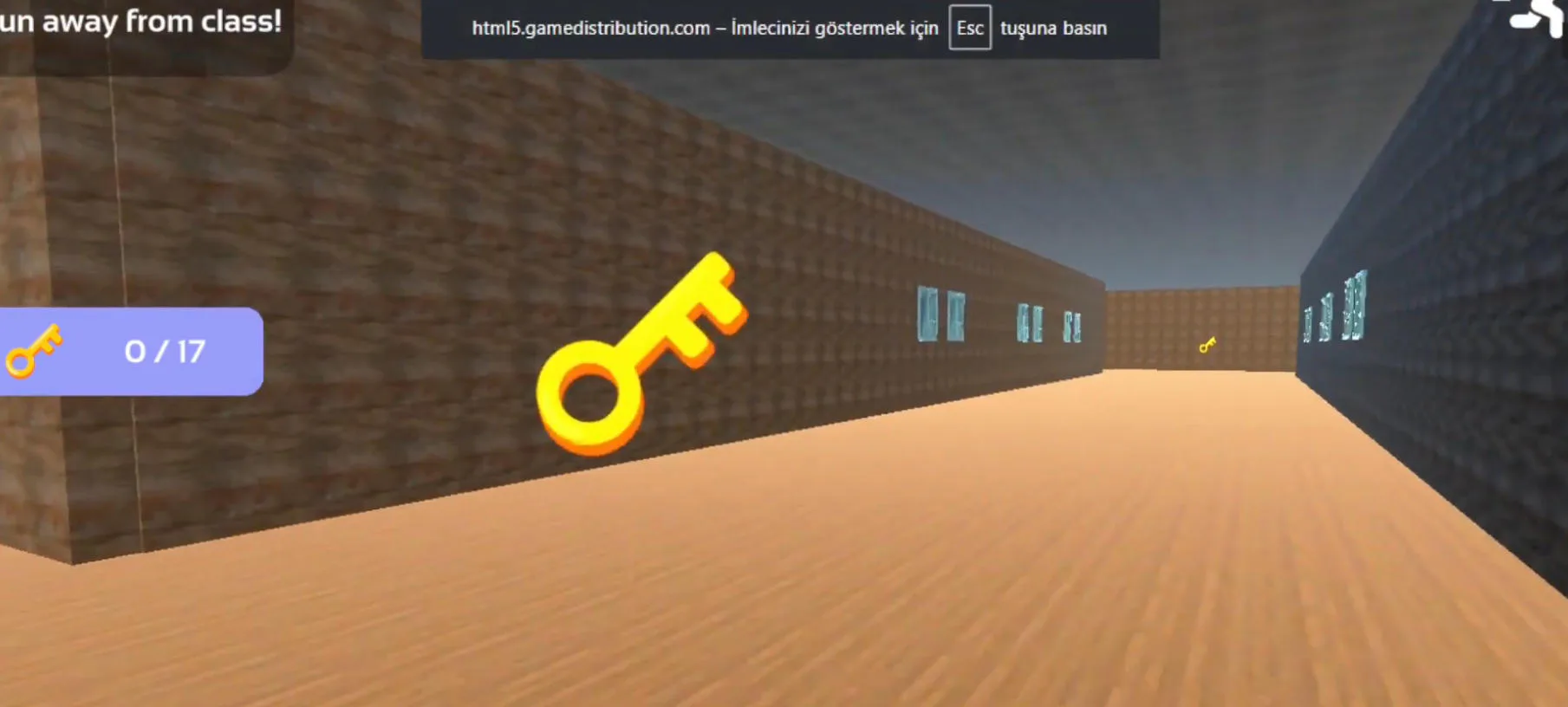 School Escape Obbie Run collect keys