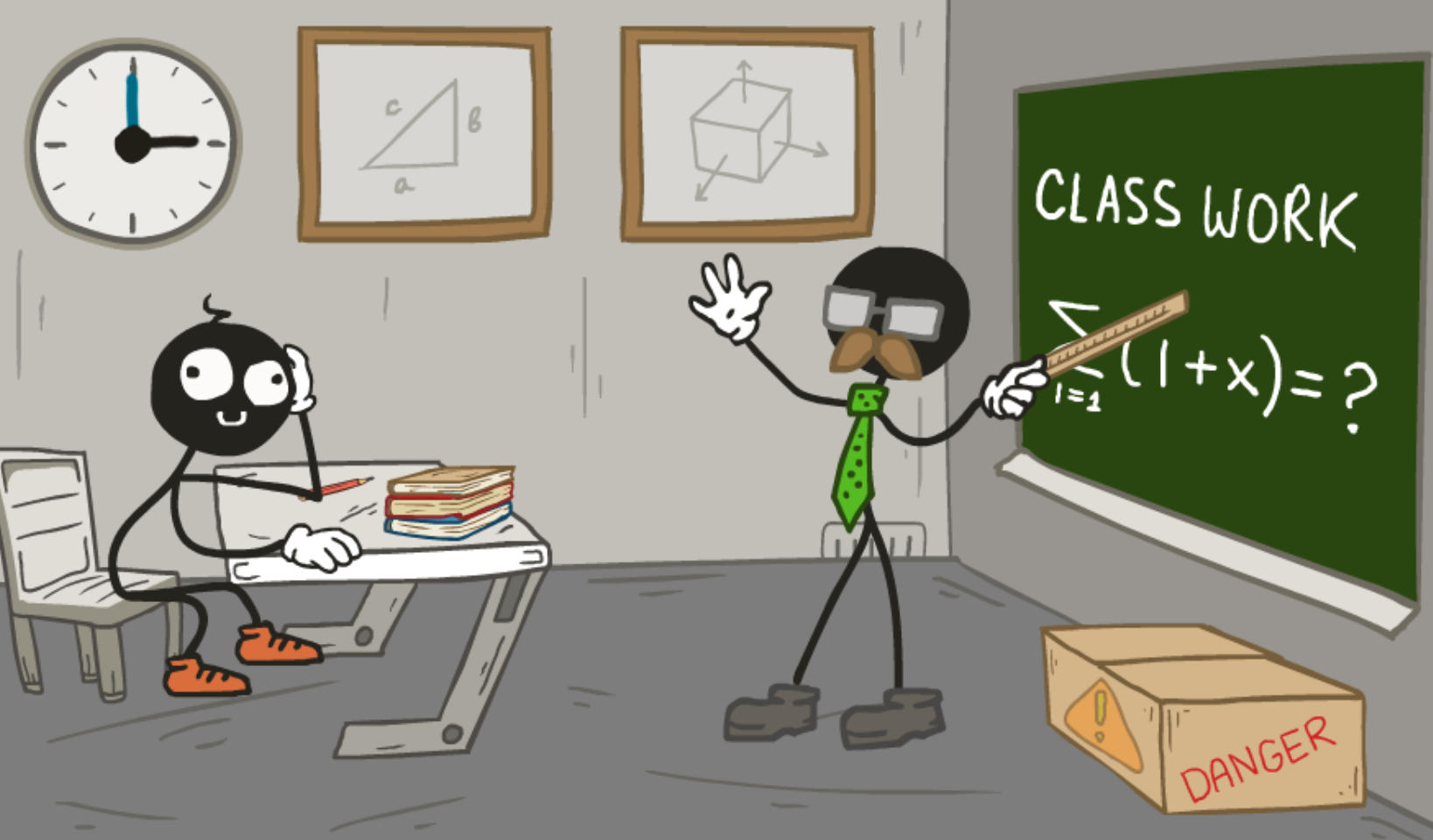 Stickman Escape School - Hilarious Fail States