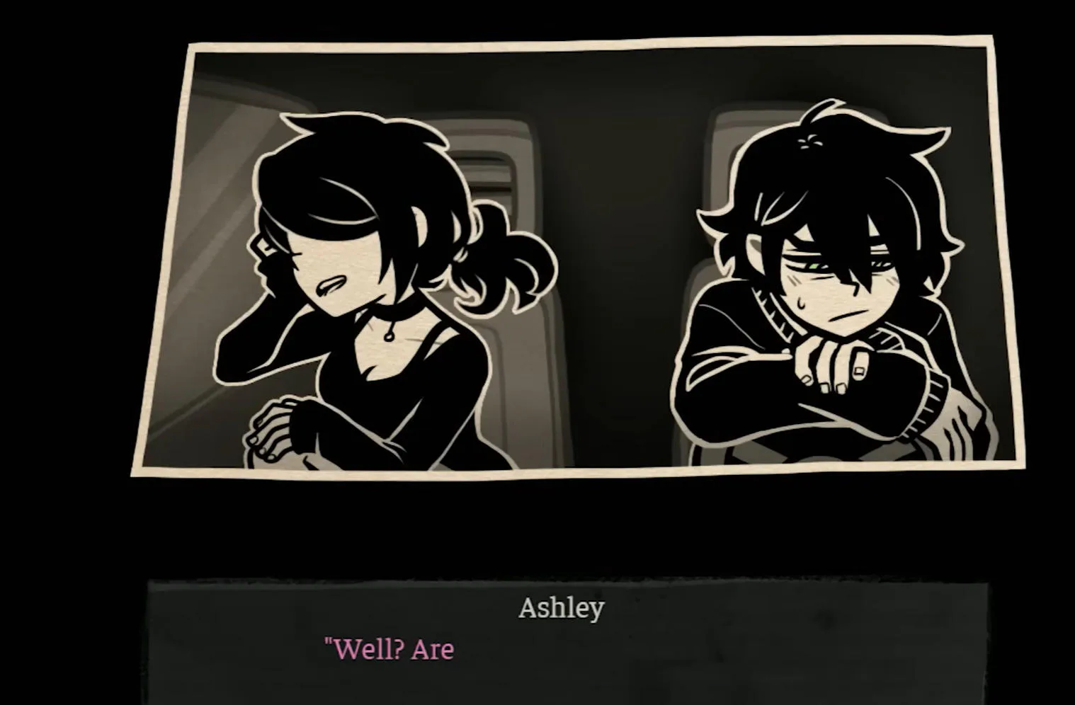 Andrew and Ashley dialogue in The Coffin of Andy and Leyley