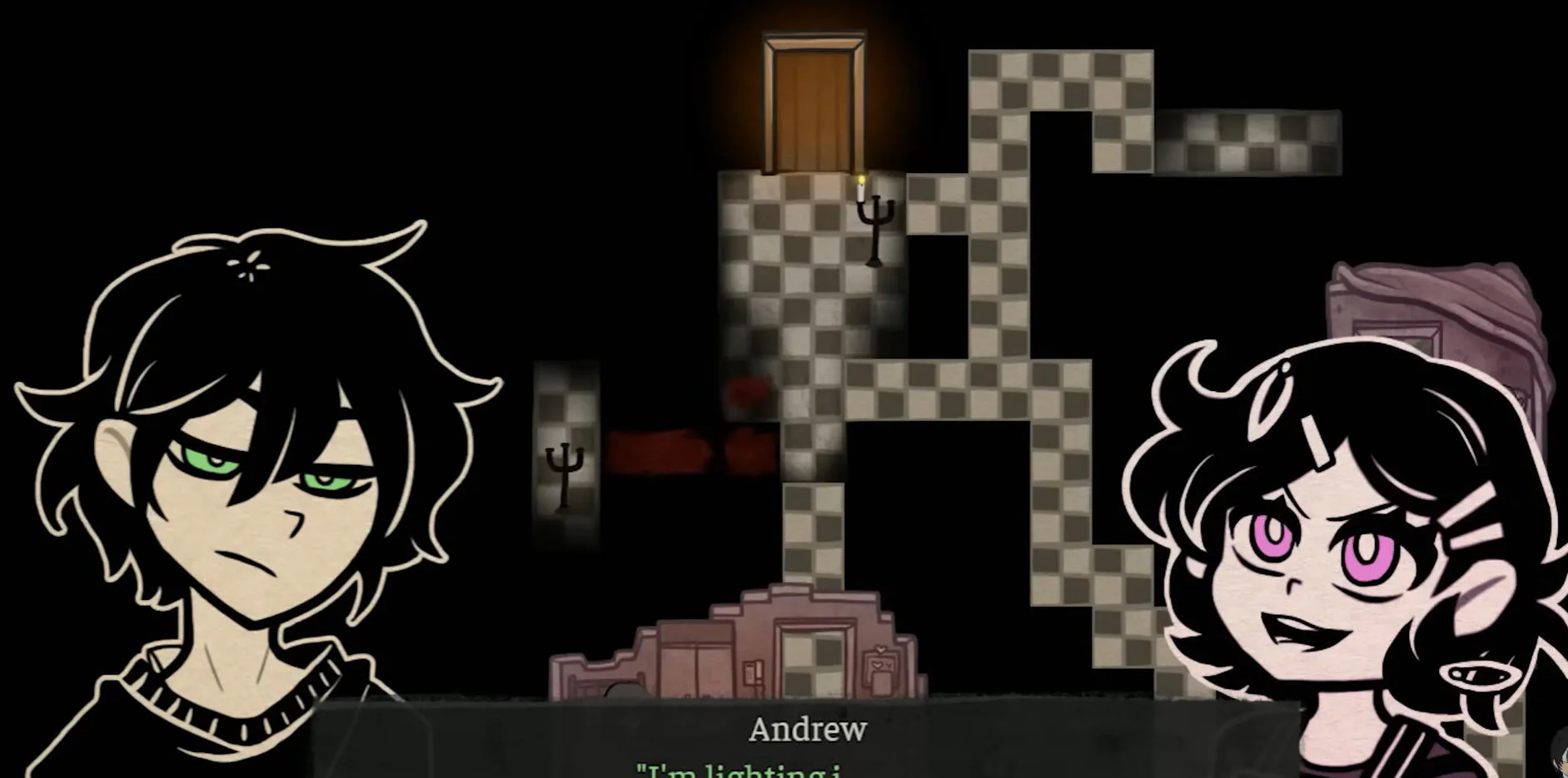 The Coffin of Andy and Leyley dark maze puzzle